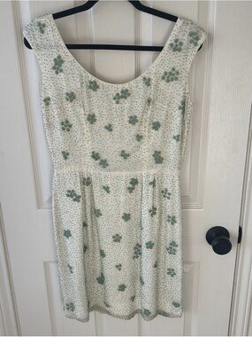 1950s Made In Hong Kong Stunning Vintage Ivory Beaded Cocktail Dress Wedding